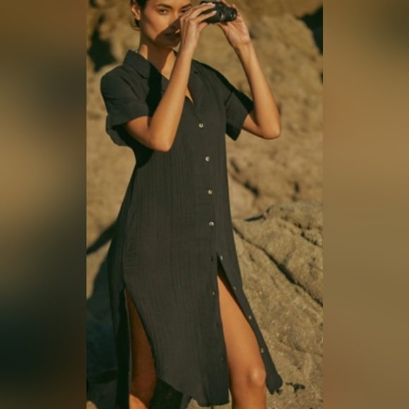Anthropologie 💎Charcoal Dress